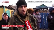 Донбасс, Углегорск  Ополченцы эвакуируют мирное население из города  04 02 2015