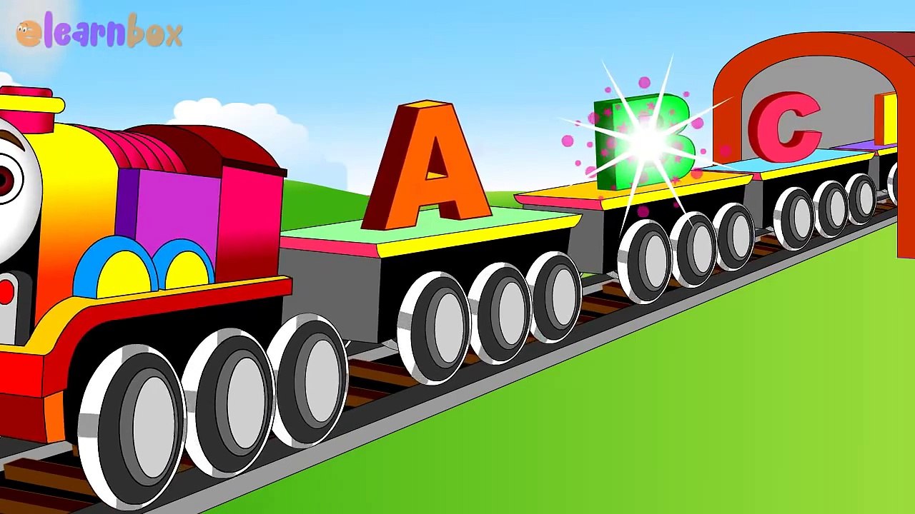 Thomas Train alphabet train song! animated nursery rhyme phonics songs for toddlers & preschool