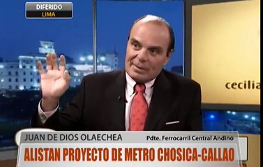 Alistan proyecto de Metro Chosica-Callao