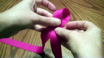 How to make a hairbow with tails (2 different bows) Bow w/tails tutorial