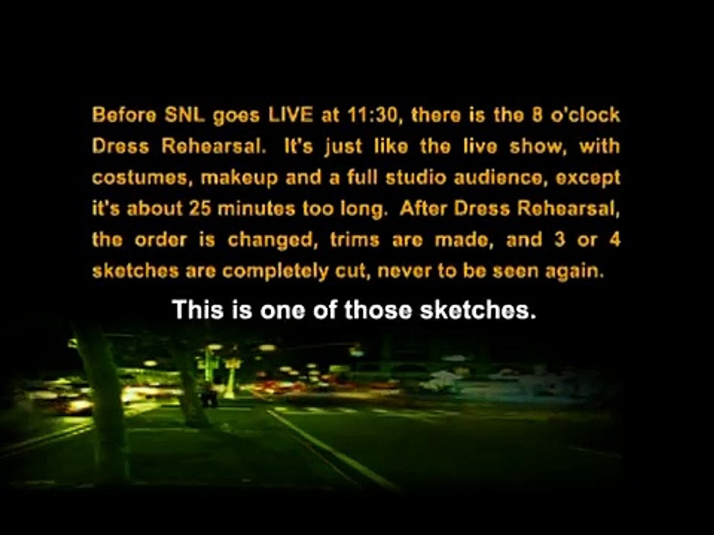 Chris Farley - Never-Before-Seen Dress Rehearsal Sketch
