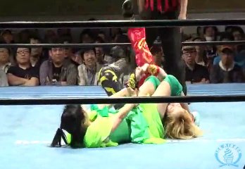 {Ice Ribbon} Triangle Ribbon Championship: 3 Way Match:  Neko Nitta (c) Vs. Kyuri Vs. Di Winger (5/4/15)