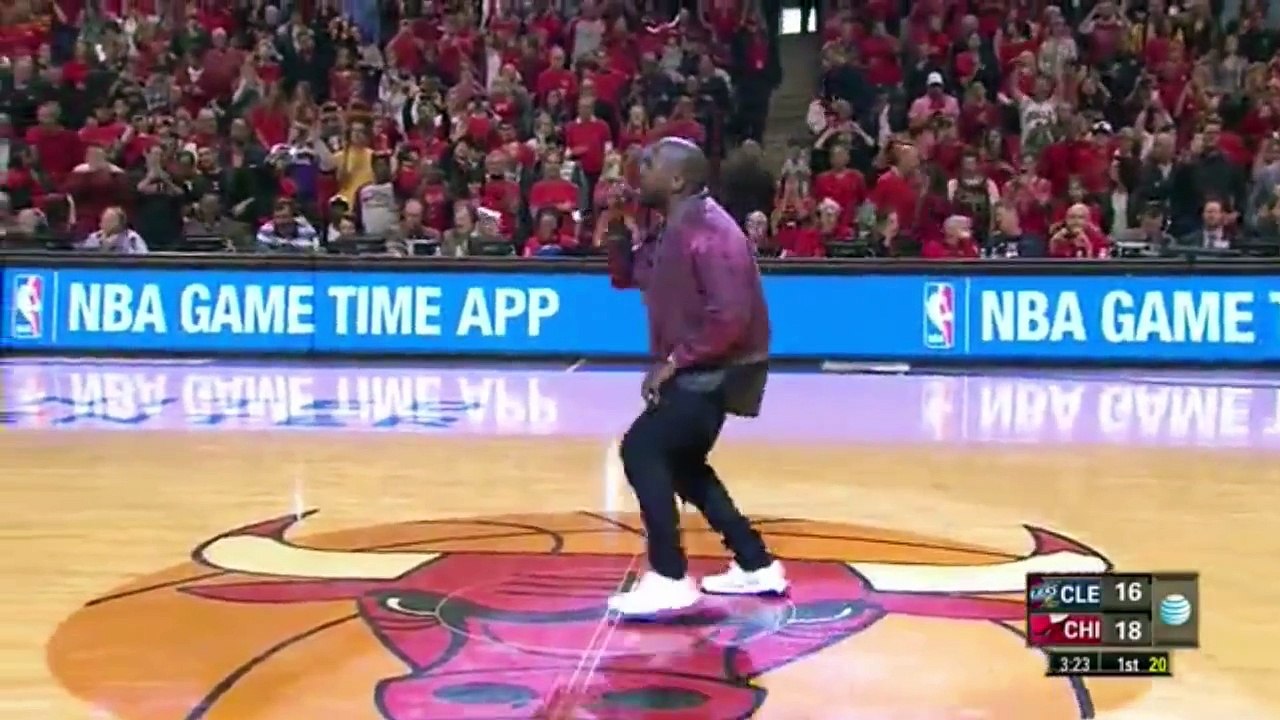 Kanye West Performs 'All Day' During Timeout - Cavaliers vs Bulls _ Paul Drago MD