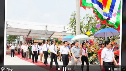 Nhà bạt vui khánh thành đền thờ cố chủ tịch Tôn Đức Thắng