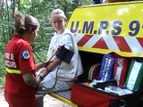 unité mobile de premiers secours     (poste de secours)
