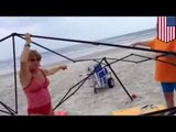 Beach theft: Man films women stealing his stuff at New Smyrna Beach, Florida