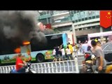 Man sets fire to bus and passengers in China - caught on video