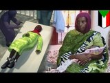 Sudanese mother gives birth with her legs chained