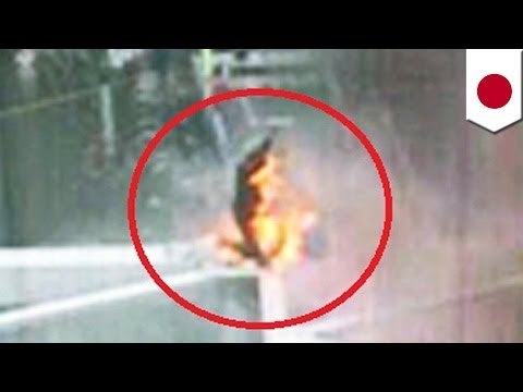 Japanese man sets self on fire at Shinjuku Station, Tokyo, in self immolation protest