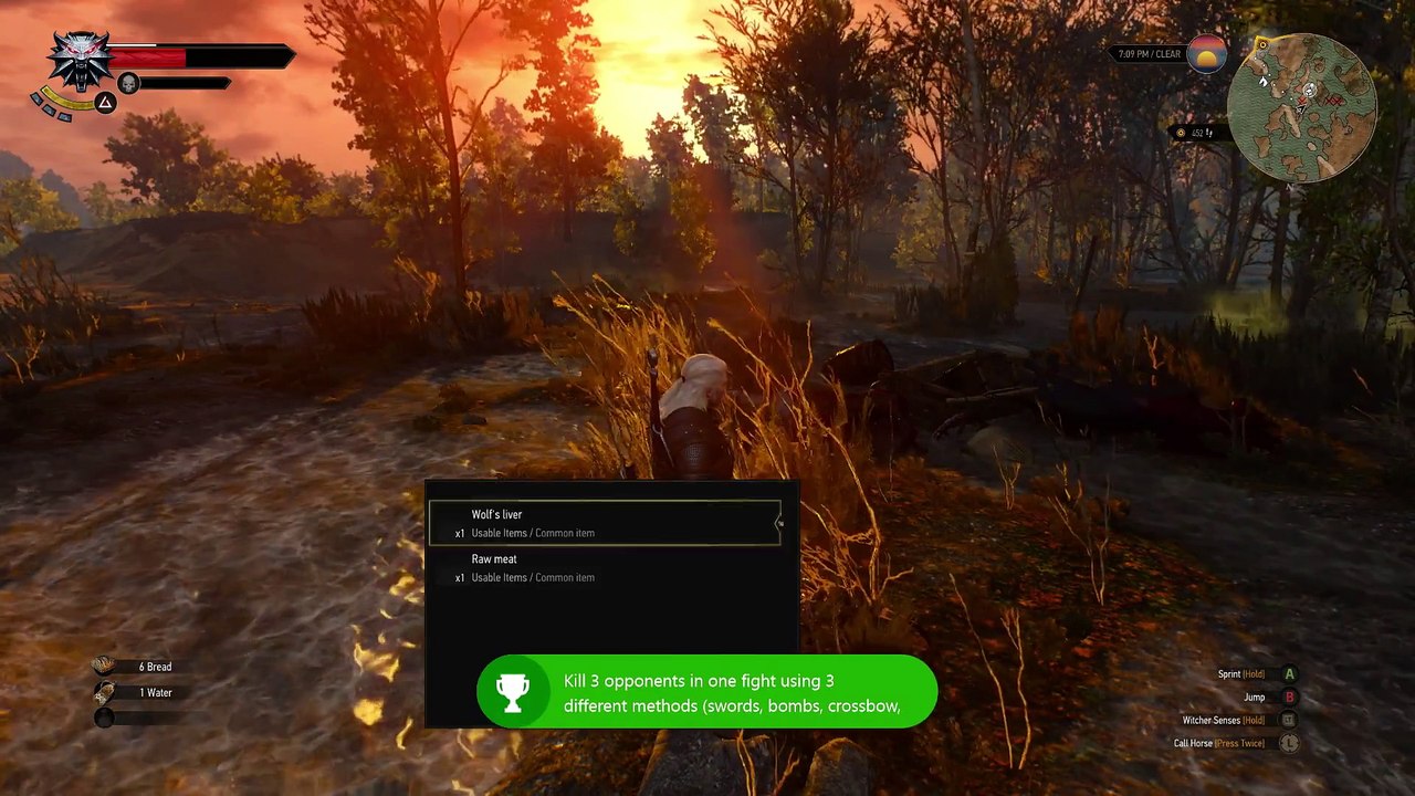 The Witcher 3 : Wild Hunt - Gameplay Xbox One