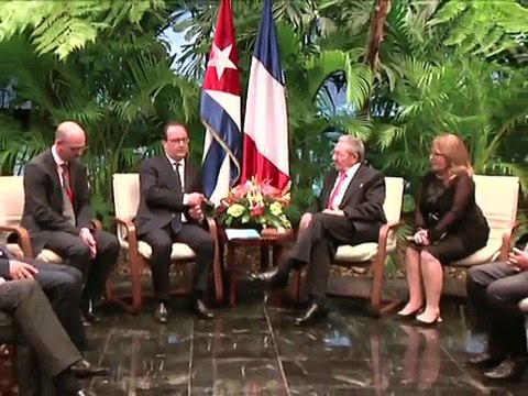 Cuba: Hollande a rencontré Fidel Castro lors d'une visite historique