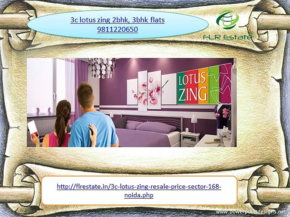 3C LOTUS ZING 9811220650 2BHK 3BHK FLATS PRICE
