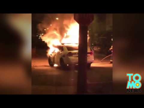 Bohater: nastoletni strażak ratuje policjanta z płonącego samochodu