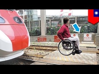 Lalaking naka-wheelchair, nahila sa ilalim ng tren sa Taiwan!