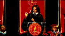 First Lady 'Sting' of Racism 'Didn't Hold Me Back'. Michelle Obama Tuskegee University