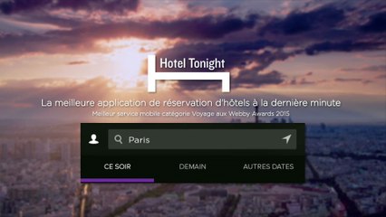 Pumpitup Production pour Hotel Tonight - «Plan less. Live more.» - mai 2015