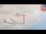 Russian jet Su-27 cuts within 100 feet of U.S. Air Force RC-135 in a dangeous fly-by