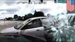 Police crash dash cam video of innocent driver and suicide jumper is crazy!