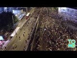 Zamieszki w Hong Kongu: nagranie z drona.