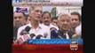 CM KPK Pervez Khattak And MPAs End Protest After Reconciliatory Talks Islamabad 12 May 2015