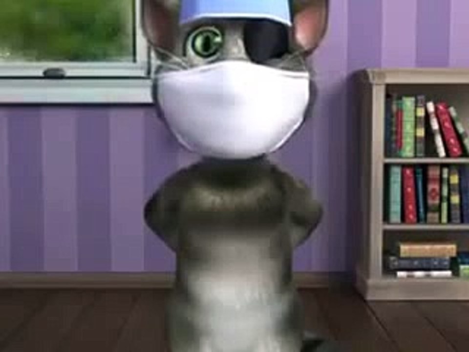 Talking Cat funny clip talking about girls make up.watach it