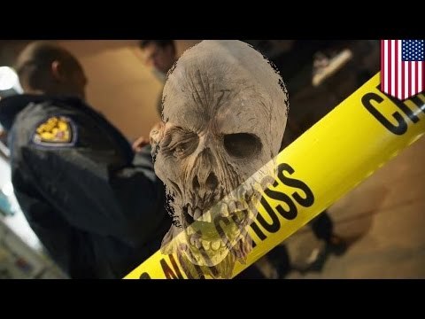 Samobójstwo: Mężczyzna pozbawia się głowy.