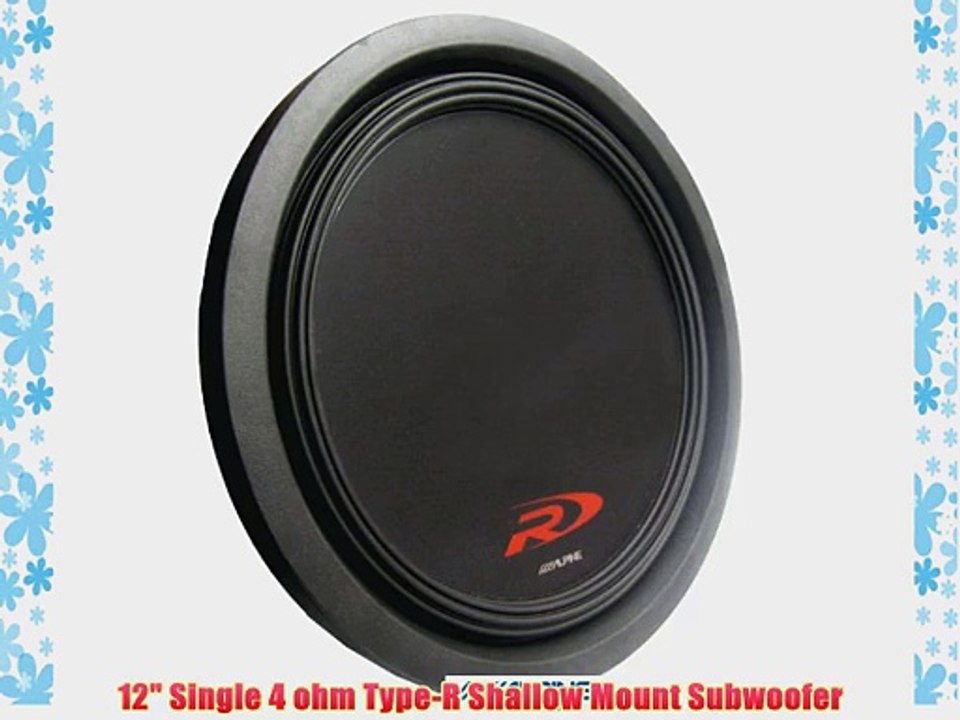 Alpine Swr-t12 12-Inch 1800 Watt 4 Ohm Shallow Mount Subwoofer