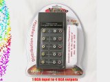 Audio Video Distribution Amplifier RCA Video Splitter Video Composite Signal Amp 1 Input to