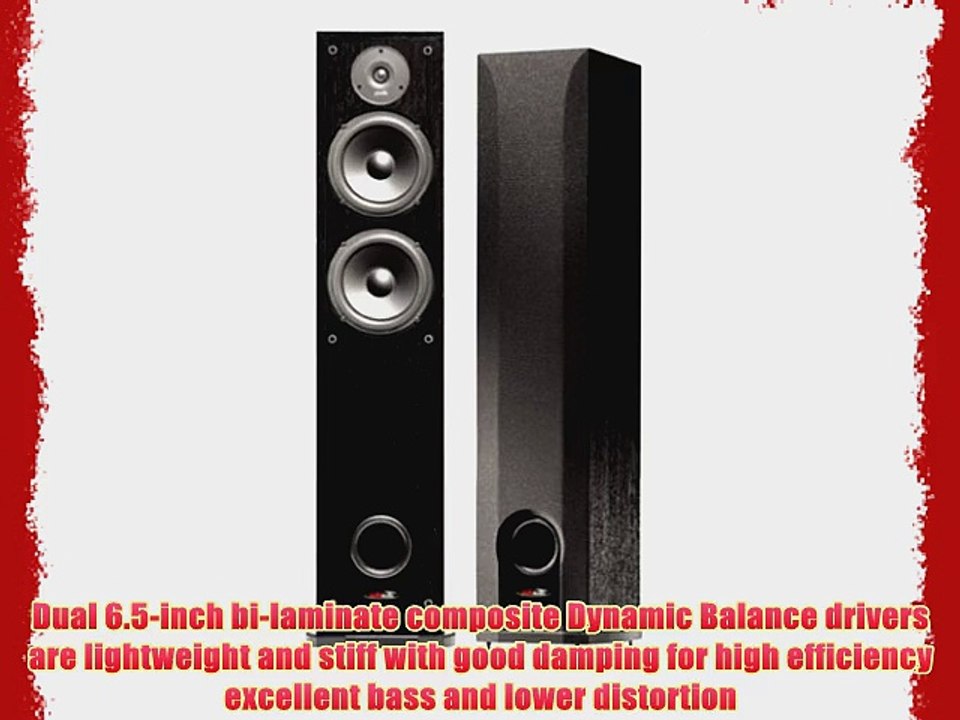 Polk Audio R50 Two-Way Floorstanding Loudspeaker (Black)