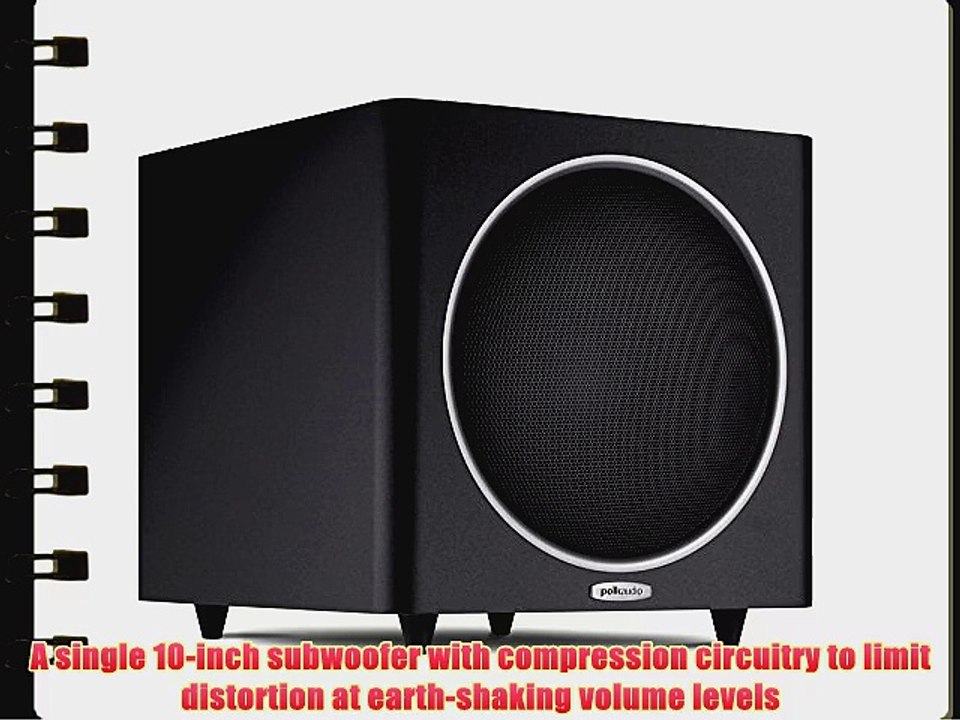 Polk Audio PSW110 10-Inch Powered Subwoofer (Single Black)
