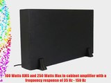 Theater Solutions SUB8S 250 Watt Surround Sound HD Home Theater Slim Powered Active Subwoofer