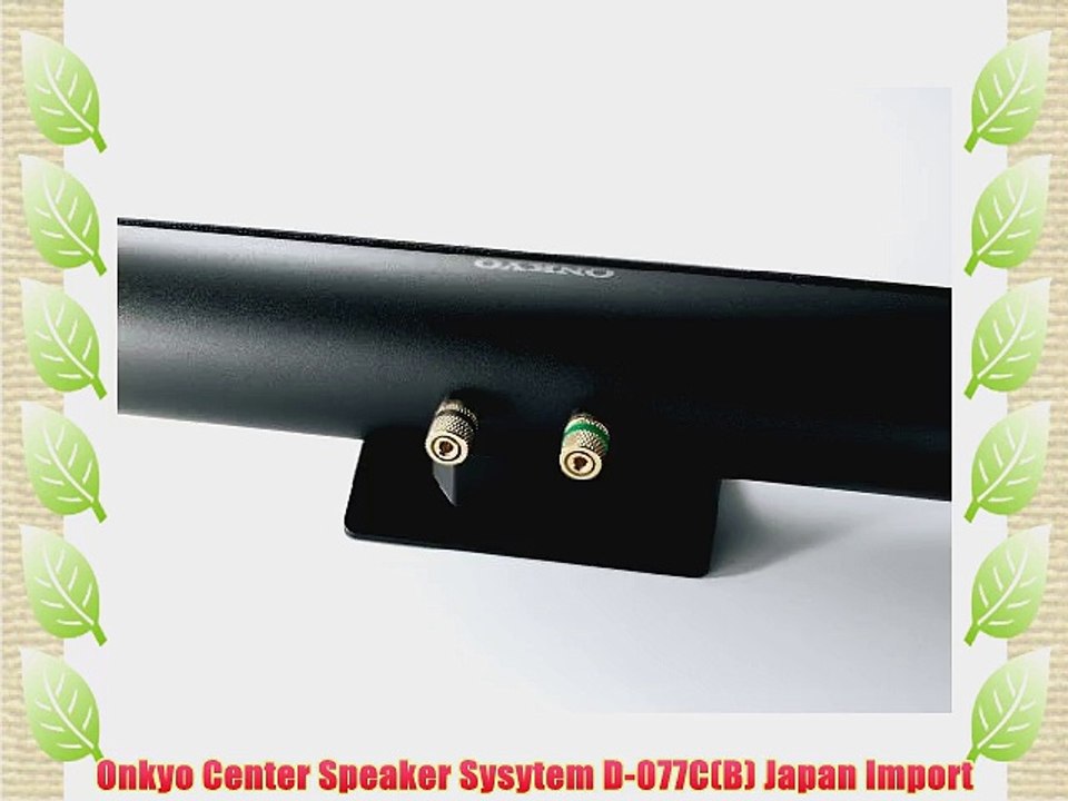 Onkyo Center Speaker Sysytem D-077C(B) Japan Import