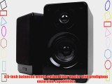 Micca Club 3 Bookshelf Speakers with 3.5-Inch Carbon Fiber Woofer and Silk Dome Tweeter Black