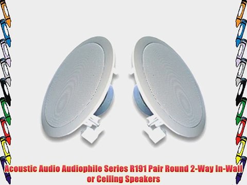 Acoustic Audio R191-2PKG (2) 200 Watt In-Wall/Ceiling Home Speakers