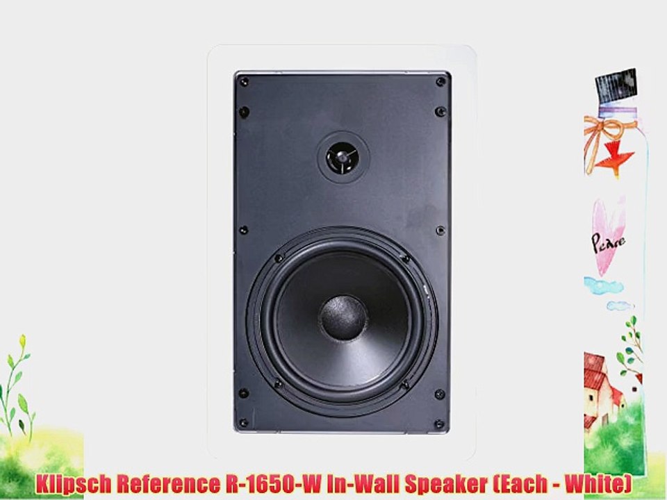 Klipsch Reference R-1650-W In-Wall Speaker (Each - White)
