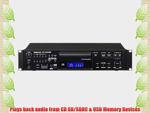 TASCAM CD-200SB Professional CD Player and Solid State Media Player with Dubbing Functionality