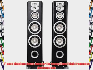JBL L880 4-Way High Performance 6-inch Dual Floorstanding Loudspeaker (Black)