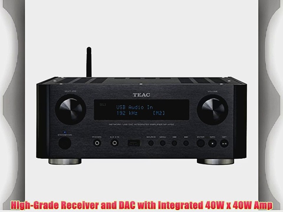 Teac NP-H750-B Network/USB DAC Integrated Amplifier and Receiver (Black)