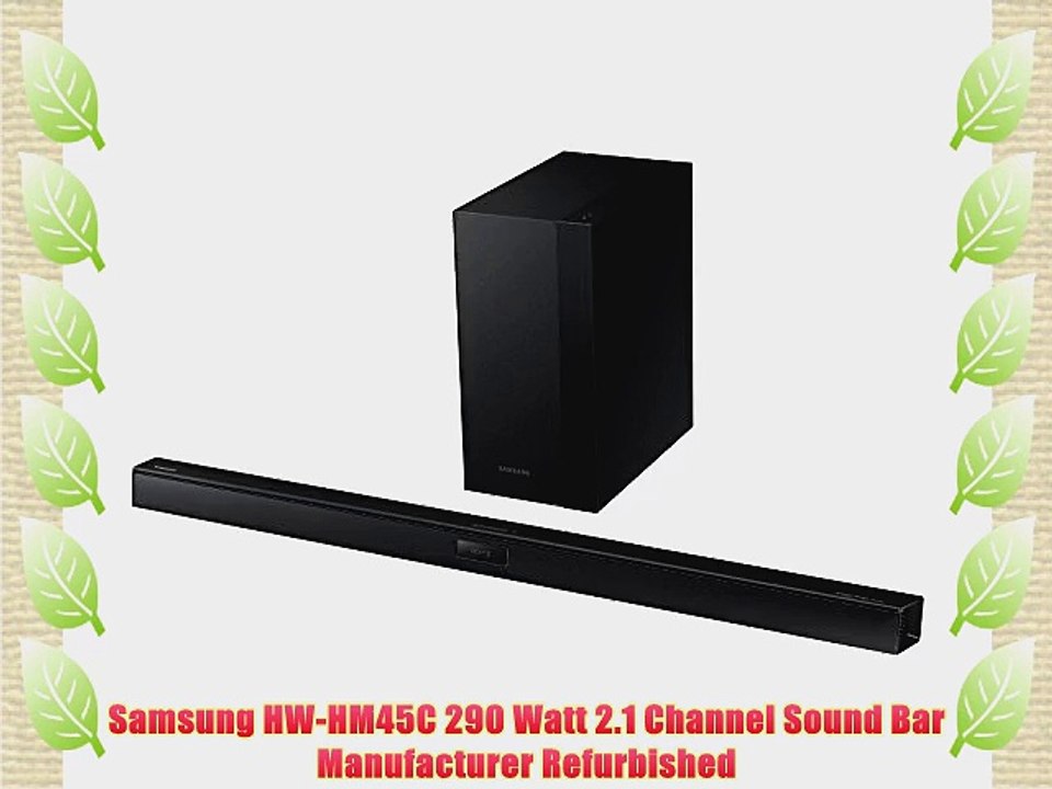 Samsung HW-HM45C 290 Watt 2.1 Channel Sound Bar Manufacturer Refurbished