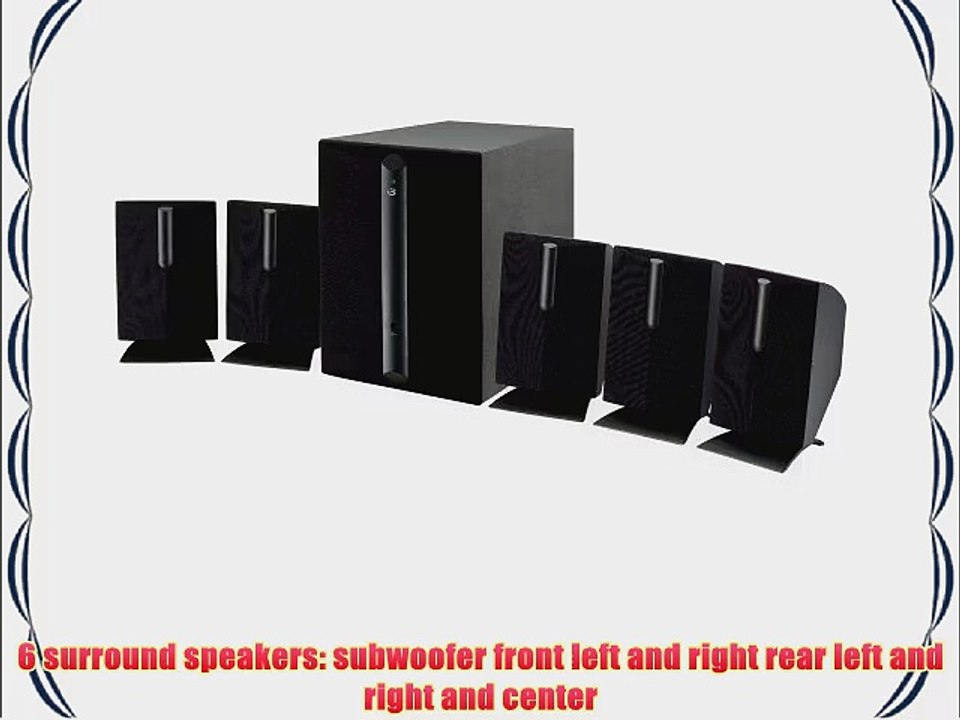 iLive HT050B 5.1 Channel Home Theater Speaker System (Black6)