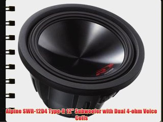 Alpine SWR-12D4 Type-R 12 Subwoofer with Dual 4-ohm Voice Coils