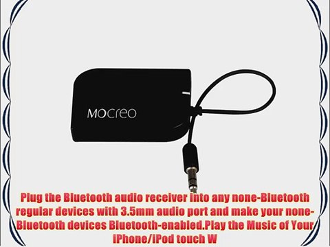 MOCREO? Wireless Portable Bluetooth v3.0 Music Receiver Adapter W/ A2DP Technology for Audio