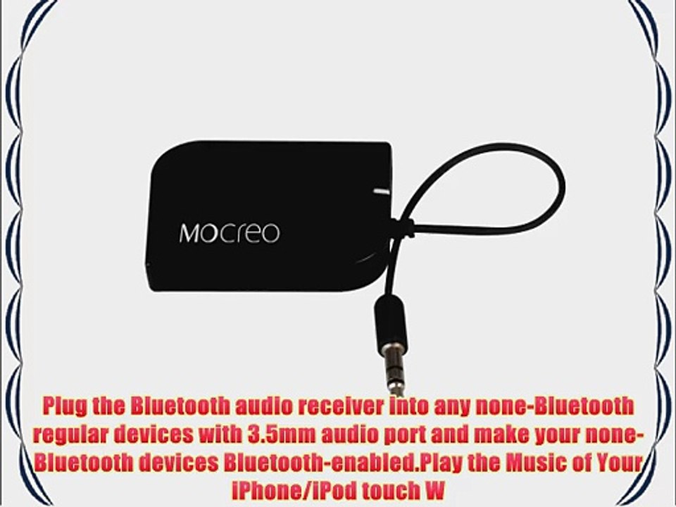 MOCREO? Wireless Portable Bluetooth v3.0 Music Receiver Adapter W/ A2DP Technology for Audio