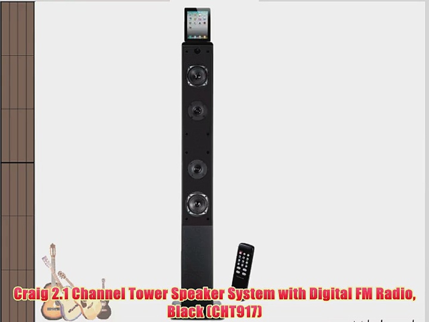 craig bluetooth tower speaker cht847