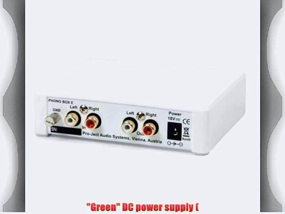 Pro-Ject Audio Phono Box E Phono Preamplifier Black