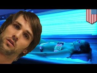 Gym fail: Peep show pervert spying on naked people in Planet Fitness tanning bed