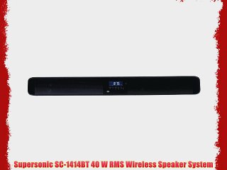 Supersonic SC-1414BT 40 W RMS Wireless Speaker System