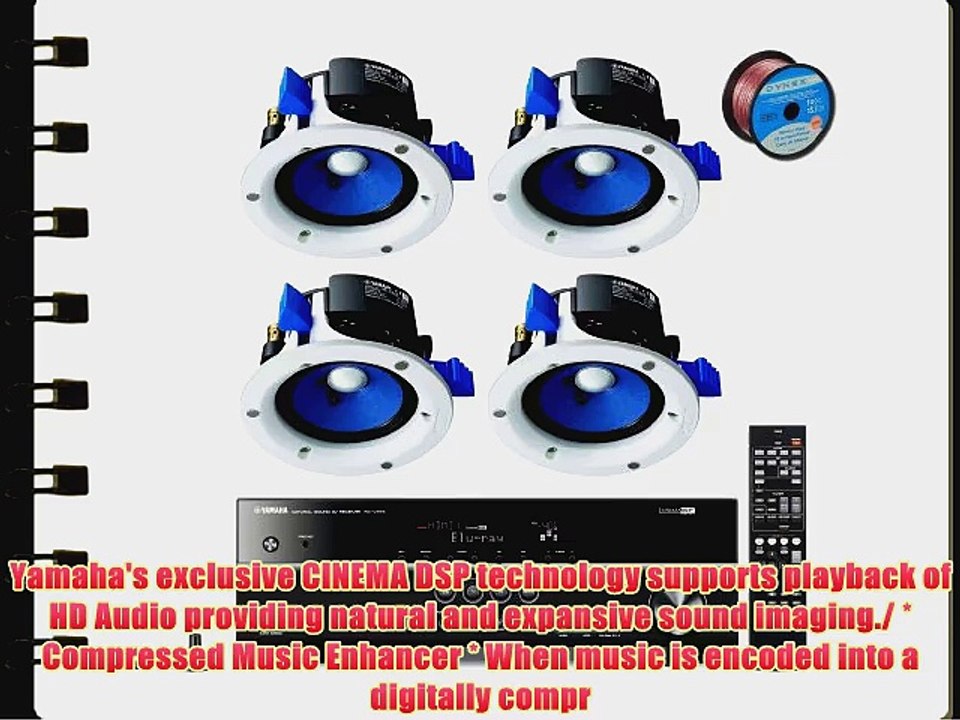 Yamaha 3D-Ready 5.1-Channel 500 Watts Digital Home Theater Audio Video Receiver with 4K pass-through