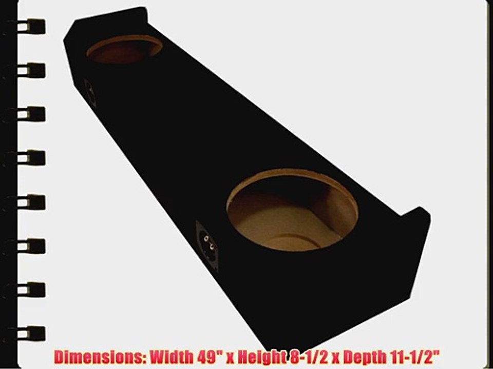 ASC Honda Ridgeline Truck 2005-2014 Dual 10 Subwoofer Custom Fit Sub Box Speaker Enclosure