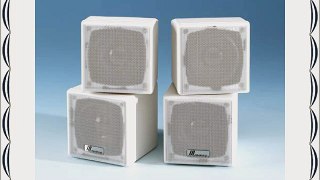 JA Audio 3.5 Mini Cube Speakers - White (Pair)